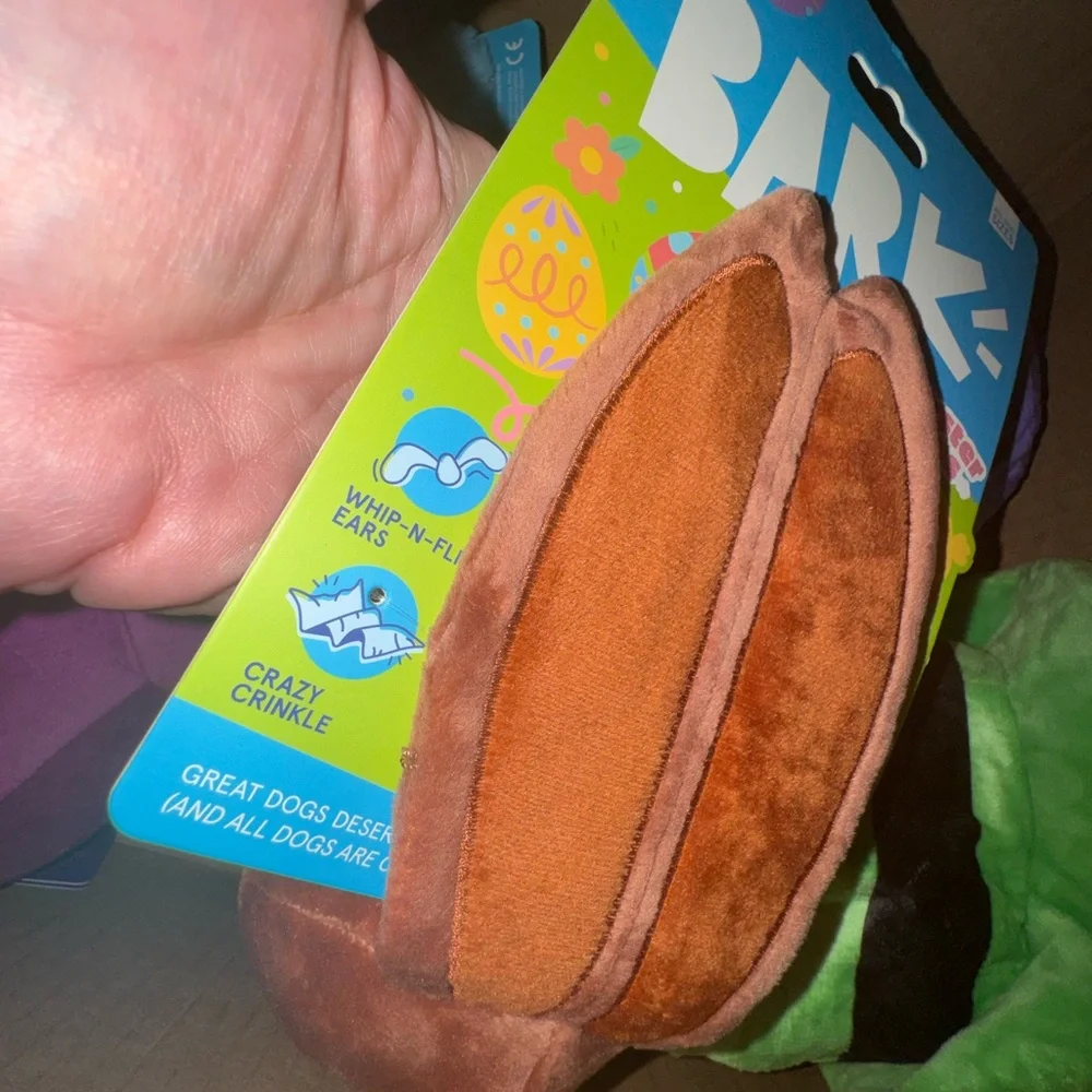 Bark Box Chocolick bunny L dog toy NEW 12.75 inches long Easter Bunny